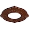 Ekena Millwork Benson Medallion (Canopies up to 4 1/8"), 9"OD x 4 1/8"ID x 5/8"P, Burnished Mahogany Crackle CM09BNBMC - alternate 2